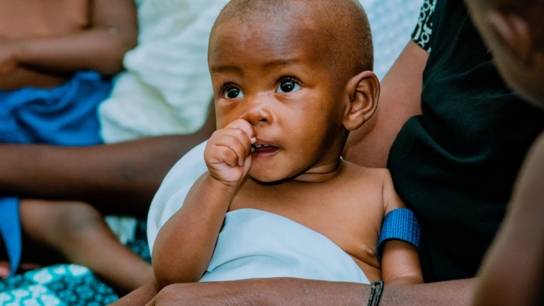 Boy in nutrition clinic, Rwanda